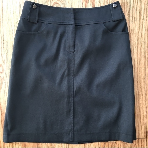 Vintage 90's Ca Agroup Black A-Line Skirt - Picture 3 of 10